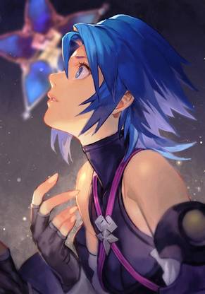 Aqua Kingdom Hearts Matte Finish Poster Paper Print