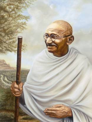 Mahatma Gandhi PhotoPaper Print Poster Photographic Paper