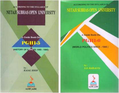 Netaji Subhas Open University M.A Part 2 PGHI 5 & 6 History Book