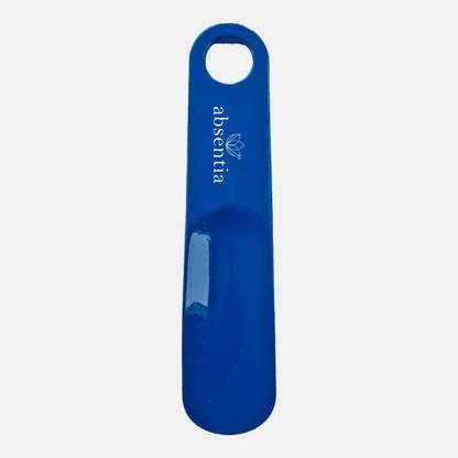 ABSENTIA SHOE HORN, Pack of 1 (BLUE) - BEST / FOR ALL FOOTWARES / TRAVEL FRIENDLY / THICK Shoe Tree