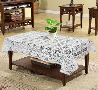 Sparklings Cotton 4 Seater Fleur-de-lis Table Cover