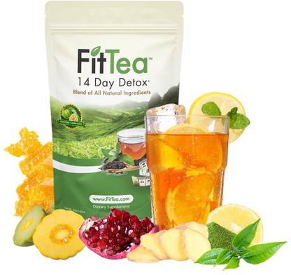 FitTea 14 Day Detox Herbal Weight Loss Tea (Body Cleanse And Appetite Control) Herbal Tea Bags Pouch