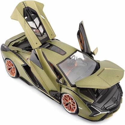 KTRS Lambo Sian with Openable Doors,Pull Back Action,Working Headlights & Tail Lights