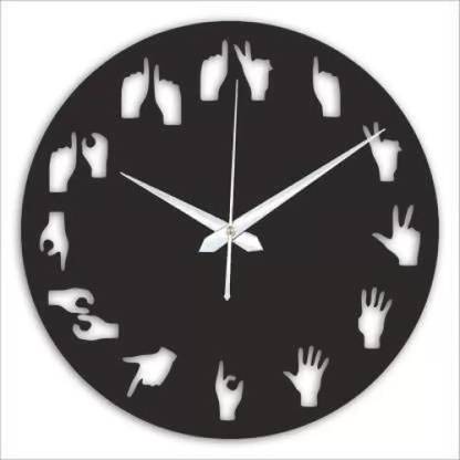 Veshno Enterprises Analog 28 cm X 28 cm Wall Clock