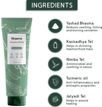 imbue Niraama Pileazy Cream Piles Relief cream -Ayurvedic
