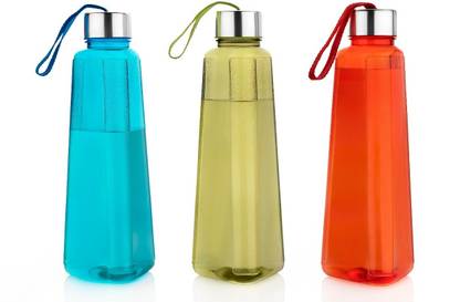 Logyk Unbreakable Triangle Shape Water Bottle Set | Refrigerator Bottle 1000 ml Bottle