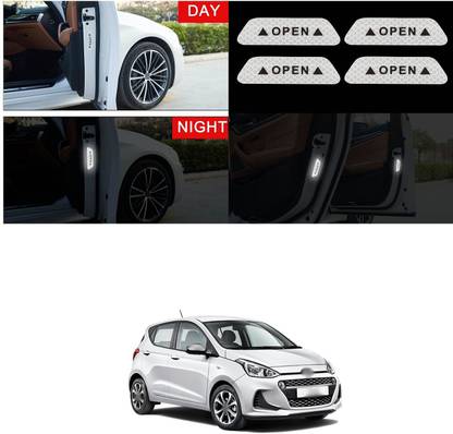 XZRTZ Car Door Open Anti-Collision Reflective Stickers Tape I80 Matte, Glossy, Chrome Hyundai i10 Side Garnish