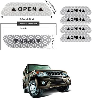 PROEDITION Car Door Open Anti-Collision Reflective Stickers Tape I109 50 mm x 5 m Silver Reflective Tape
