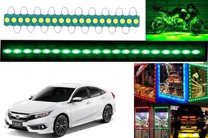 SHOP4U Waterproof Green LED Ultra Bright Module Lights for Honda Civic Car Fancy Lights