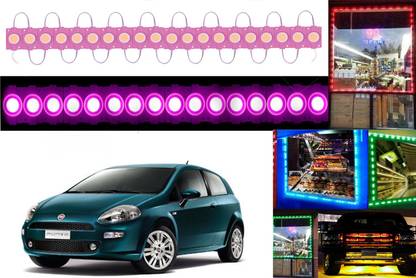 SMARTER RIDE Waterproof Pink LED Ultra Bright Module Lights for Fiat Punto Car Fancy Lights