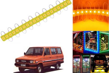 SMARTER RIDE Waterproof Yellow LED Ultra Bright Module Lights for Toyota Qualis Car Fancy Lights