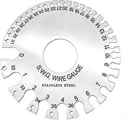 A-Mart™ Round Wire Gauge With 1-36 & mm Measuring for Wire Stainless Steel Hole Gauge