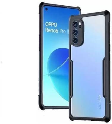 A-Allin1 Back Cover for Oppo Reno 6 Pro, Premium Transparent PC Back TPU