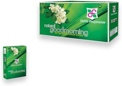 Divine Fragrances Natural Good Morning Dhoop Sticks, Anti Mosquito Dhoop Sticks, Pack of 12 Citronella