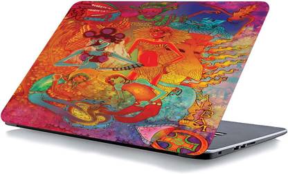 qth COLOURFULL LAP-7180 VINYL Reusable Laptop Skin Compatible for 15.6 inch