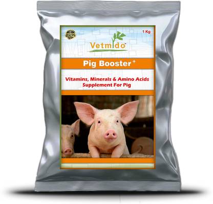 VETMIDO Pig Booster Plus - Growth Booster with Vitamins & Minerals For Pig - 1 kg Pet Health Supplements