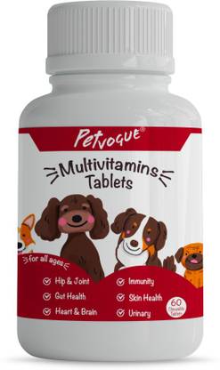 PetVogue Multivitamin Tablets for Dogs - Veterinarian Formulated Daily Dietary Supplement Pet Health Supplements