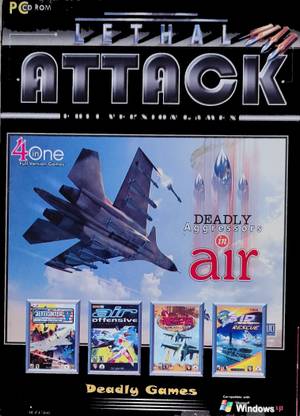 LETHAL ATTACK FIGHTER CD PACK, 4 GAMES , JET FIGHTER V, AIR RESCUE, IF-22 PERSIAN GULF, AIR OFFENSIVE. PC CD ROM (1ST)