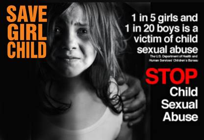 Poster Save Girl Child Poster Series 44 Wall Poster sl2035 (13x19 Inches, Matte Paper, Multicolor) Fine Art Print