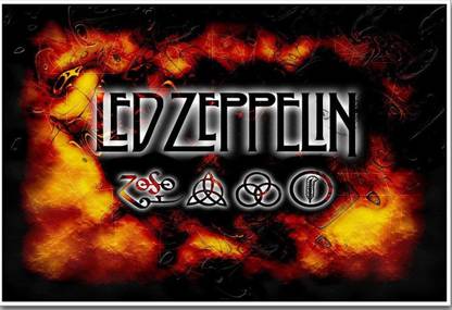 Poster Large Poster Led Zeppelin Large Poster sl2189 (36x24 Inches, Matte Paper, Multicolor) Fine Art Print