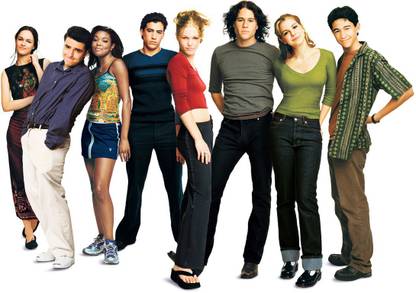 Poster Things I Hate About You Movie Large Poster Large Poster sl2133 (36x24 Inches, Matte Paper, Multicolor) Fine Art Print