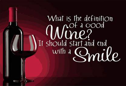 Poster What Is Defination Of Good Wine Poster Large Poster sl2218 (36x24 Inches, Matte Paper, Multicolor) Fine Art Print