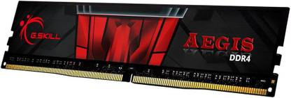 G.Skill Aegis DDR4 16 GB (Single Channel) PC SDRAM (F4-2666C19S-16GIS - 1*16GB 2666 MHz Desktop RAM)