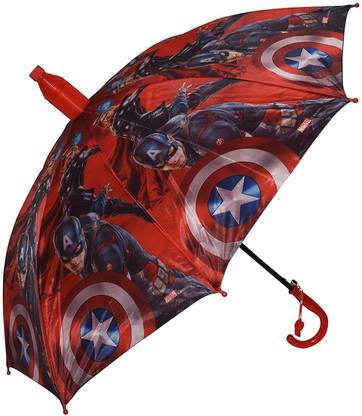 CHAATEWALA Captain America Umbrella for Boys, Captain America Umbrella for Boys, Captain Umbrella
