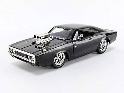 Jada Fast & Furious 1:24 Dom's 1970 Dodge Charger R/T Die-cast Car Bare Metal, Toys