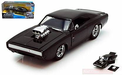 Jada 97059 DOM'S Dodge Charger R/T 1970 Fast & Furious 7 Black 1:24 kompatibel mit