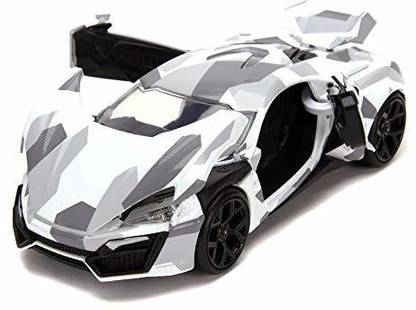 Jada Hyperspec 1:24 W Motors Lykan Hypersport Die-cast Car White Camouflage, Toys