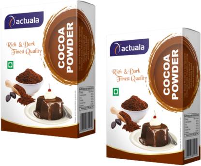 AACTUALA Unsweetened Cocoa Powder For Cake Baking - Pack of 2 Cocoa Powder