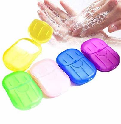 TALAVIYA BROTHERS Disposable Box Soap Portable Mini Paper Soap For travelling handwash||Pack of 3