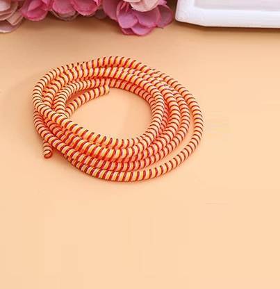 BLEY Spiral Cable Protector (Pack Of 2) 1 Meters Each-Full Size Orange Cable Protector