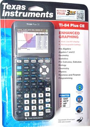TEXAS INSTRUMENTS 84 Plus CE Texas Instrument TI-84 Plus CE Advanced Graphing Calculator Graphical  Calculator
