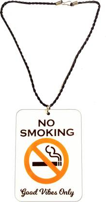 Shopuspro No Smoking Car Hanging Good Vibes Only Printed Design Accessories Acrylic Car Hanging Ornament