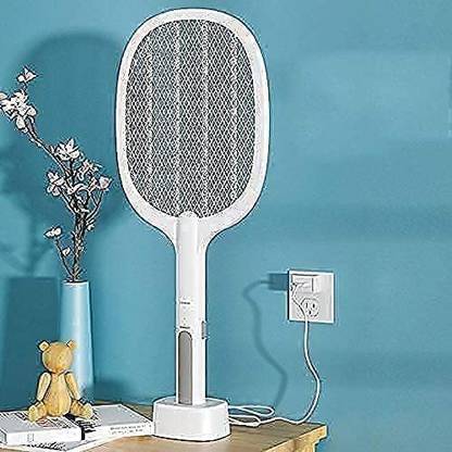 munwari Racket Rechargeable Electric Fly Swatter Mosquito Killer with UV Light Lamp Electric Insect Killer Indoor, Outdoor
