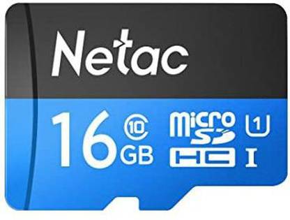 Netac MICRO SD CARD 16 GB EC FLASH MEMORY CARD P500 P500 16 GB MicroSDHC Class 10 80 MB/s  Memory Card Compatible with Mobile