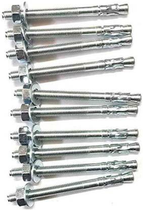 PANTHERZ 12 mm x 150 mm Through Bolt Anchor Fasteners (Pack of 10 Pcs ) Wedge Anchor