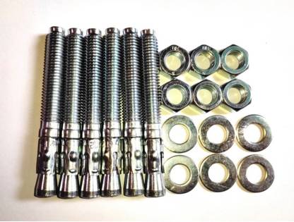 PANTHERZ 12 mm x 150 mm Through Bolt Anchor Fasteners (Pack of 20 Pcs ) Wedge Anchor