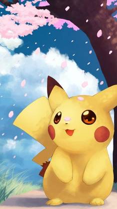 Animated pikachu Multicolour Photo Paper Print Poster Photographic Paper Photographic Paper