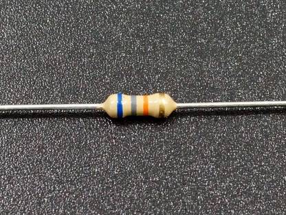 LAB PARTS 50 Pcs 68k ohm (kilo-ohm) Resistor, ±5% Tolerance, 1/4W Fixed Resistor