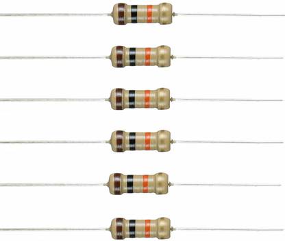 BOJACK 10kΩ Ohm Resistors, 1/2 W, 5% (Pack of 200pcs) Fixed Resistor