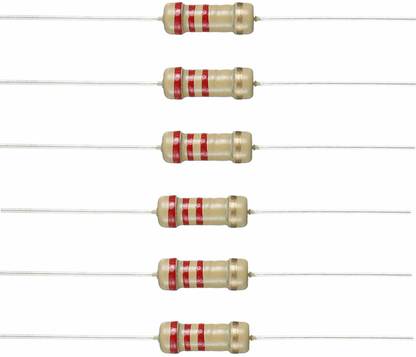 LAB PARTS 200 Pcs 2.2k (kilo-ohm) ohm (2k2) Resistor, ±5% Tolerance, 1/4W Fixed Resistor