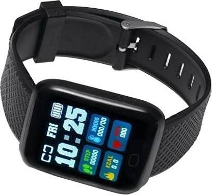 Ykarn Trades DC_ID 116 Plus Digital Watch For Mens & Womens Black Only With Fitness Tracker Smartwatch