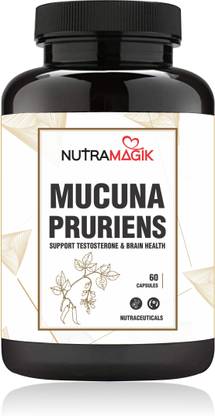 nutramagik Mucuna Pruriens Support Testosterone & Brain Health |60 Capsule| Pack of 1