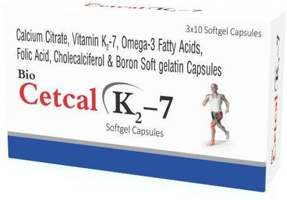Bio Concept Formulation K2-7 Omega-3 Fatty Acids & Boron Soft gelatin Capsules