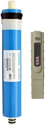Aquawell 80GPD Vontron Geniune Membrane With TDS Meter for All Kind of Domestic RO Solid Filter Cartridge