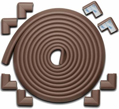 Nyalkaran Baby Proofing Edge Corner Protector Cushion Strip and Corner Guard (Brown)