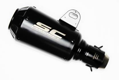 OBEROI'S TRADERS Premium SC Project Universal Small Rocket Slip on Exhaust Silencer Pipe for Universal For Bike Universal For Bike Slip-on Exhaust System